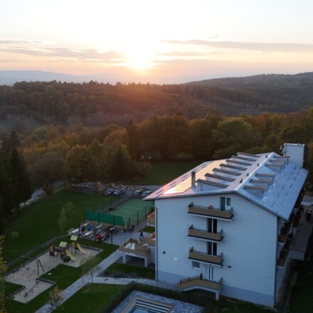 Západ slnka nad Strážovskými vrchmi